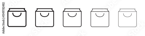 Bag icon vector illustration isolated