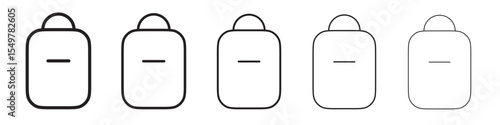 Bag pack icon vector illustration isolated