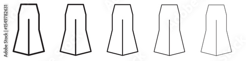 Baggy trousers icon vector illustration isolated