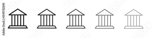 Bank icon vector illustration isolated
