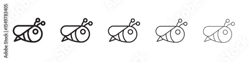 Bee icon vector illustration isolated
