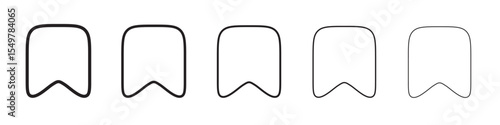Bookmark icon vector illustration isolated