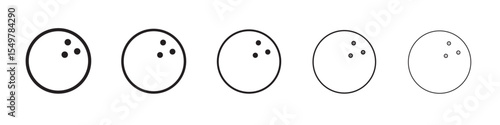 Bowling ball icon vector illustration isolated