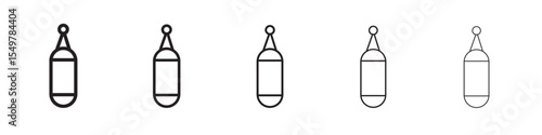 Boxing punch bag icon vector illustration isolated