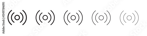 Broadcast icon vector illustration isolated