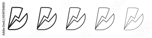 Broken icon vector illustration isolated
