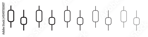Candle stick icon vector illustration isolated
