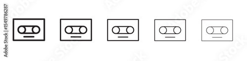 Cassette icon vector illustration isolated