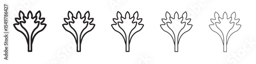 Celery icon vector illustration isolated