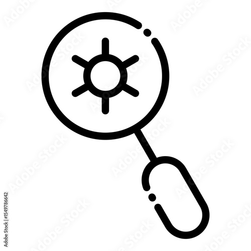 Search icon vector for technology ui ux
