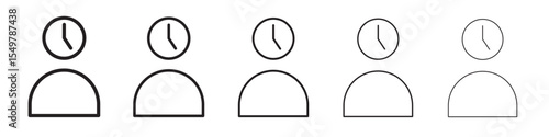 Circadian rhythms icon vector illustration isolated