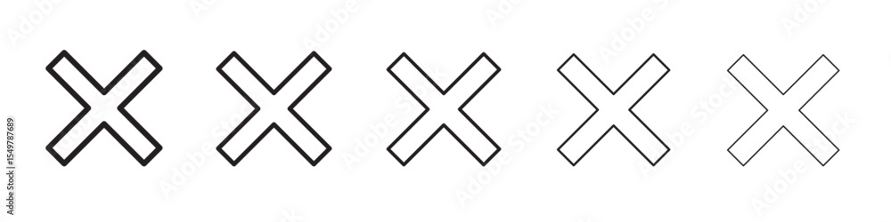 Obraz premium Close icon vector illustration isolated