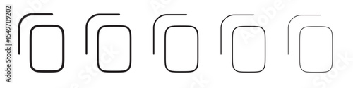 Copy icon vector illustration isolated