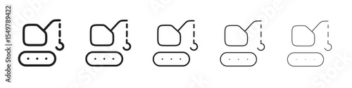 Crane icon vector illustration isolated