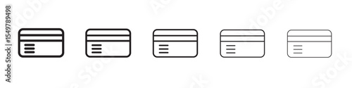 Credit card icon vector illustration isolated