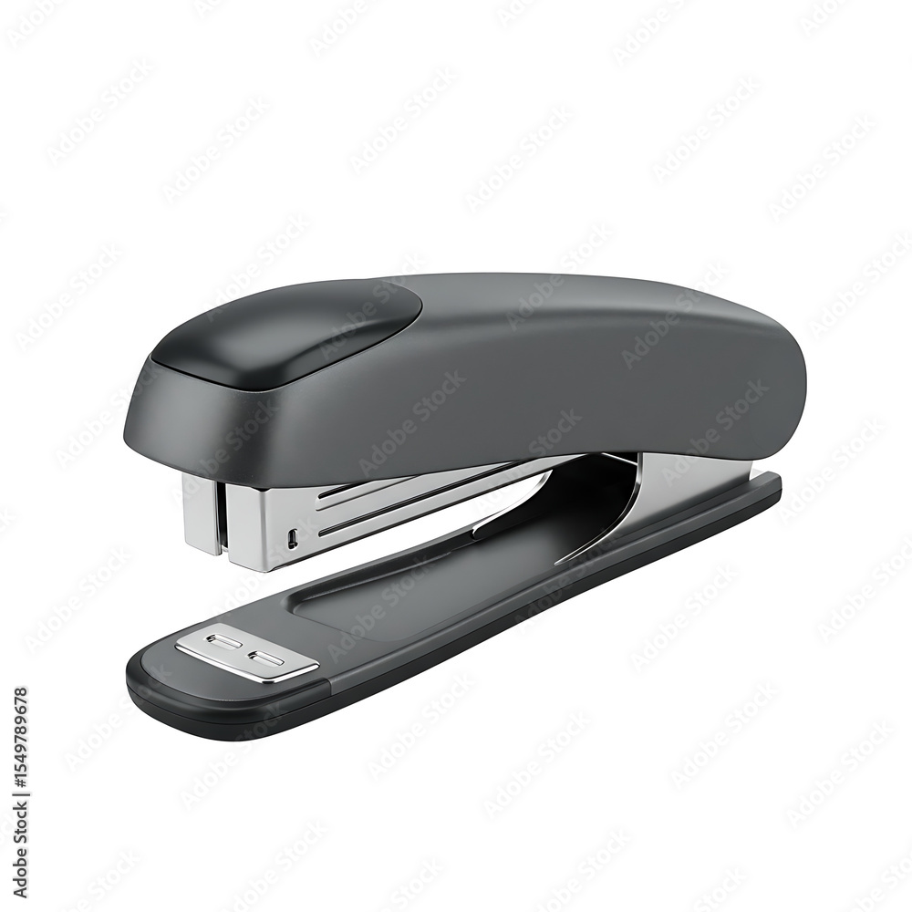 Black stapler isolated on transparent background Black stapler isolated on transparent background