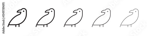 Crow icon vector illustration isolated