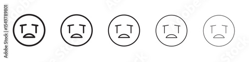 Crying icon vector illustration isolated