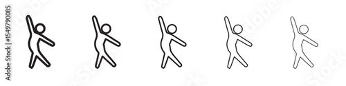 dance icon vector illustration isolated