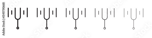 Diapason icon vector illustration isolated