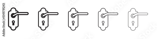 Door knob icon vector illustration isolated