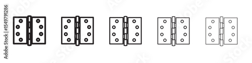 Door hinge icon vector illustration isolated