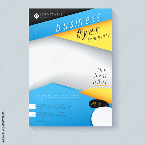 Social media post frame template for business, with attractive background.