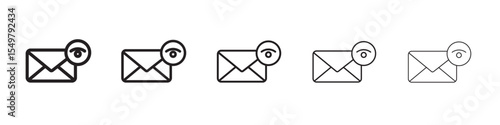 Email View Icon vector illustration isolated