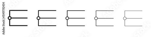 Endpoint icon vector illustration isolated