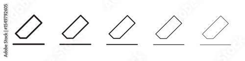 Erase icon vector illustration isolated