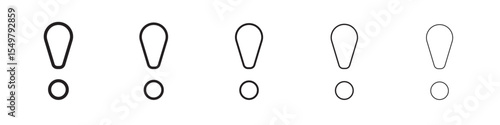 Exclamation icon vector illustration isolated