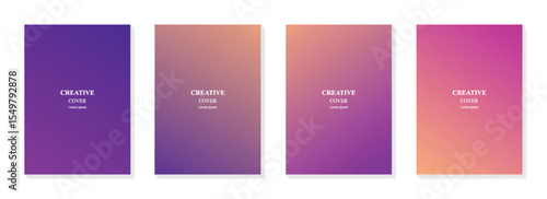 Gradient template background for cover, poster and flyer