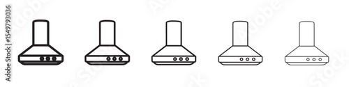 Extractor Hood icon vector illustration isolated