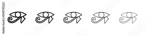 Eye of Horus Egypt Deity icon vector illustration isolated