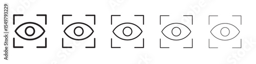 Eye vision icon vector illustration isolated