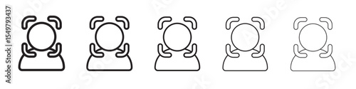 face detection icon vector illustration isolated