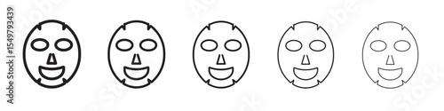 Face mask icon vector illustration isolated