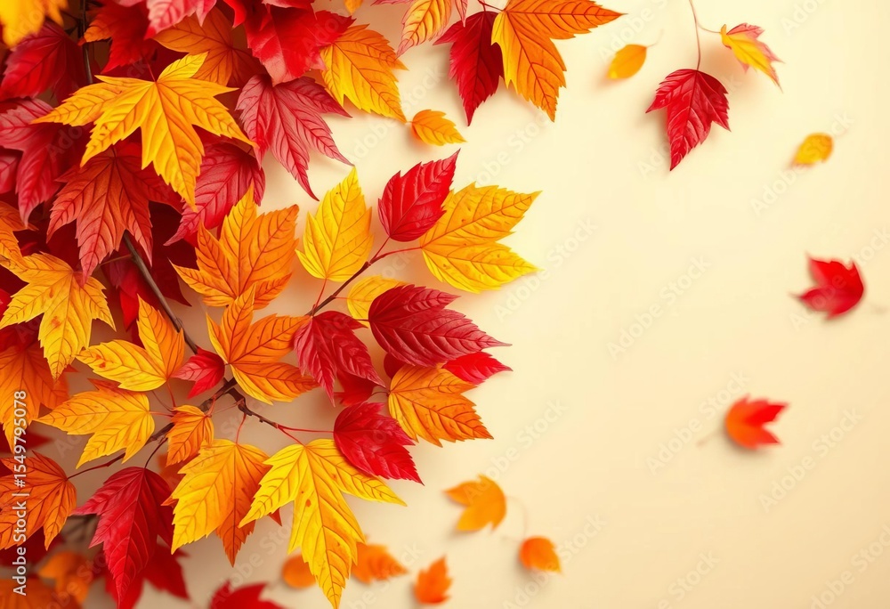 Abstract autumn leaf design, vibrant fall colors, Thanksgiving themed , yellow, abstract Abstract autumn leaf design, vibrant fall colors, Thanksgiving themed , yellow, abstract