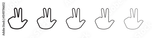 Fingers icon vector illustration isolated