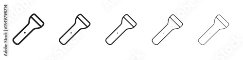 Flashlight icon vector illustration isolated