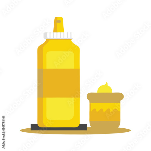 mayonnaise bottle icon isolated on white background	