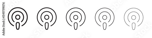 Fm icon vector illustration isolated