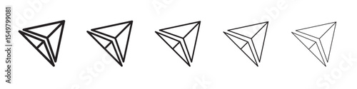 Fly delta icon vector illustration isolated