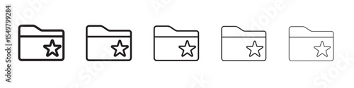 Folder favourite icon vector illustration isolated