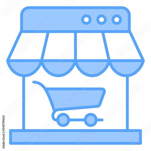 Web Store Blue Icon