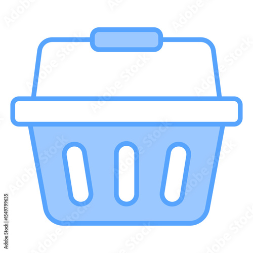 Shopping Basket Blue Icon