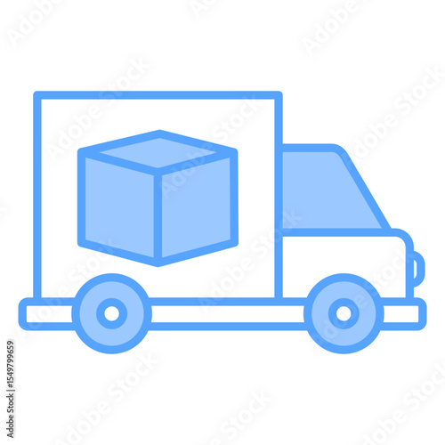 Delivery Truck Blue Icon