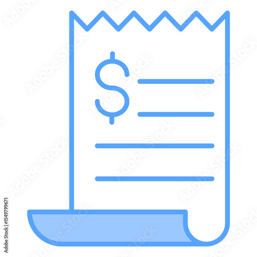 Invoice Blue Icon