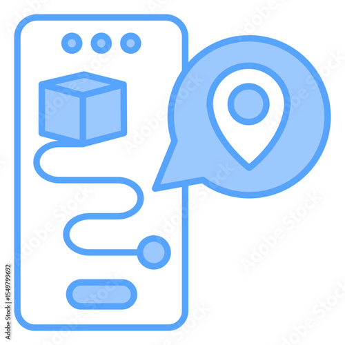 Tracking Blue Icon