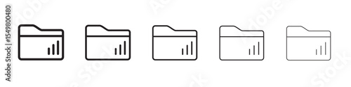 Folder stocks icon vector illustration isolated